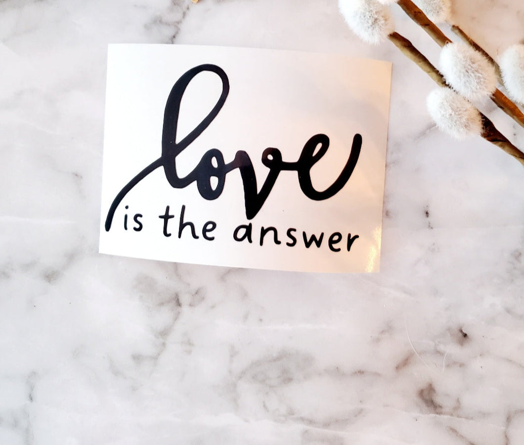 LOVE IS THE ANSWER