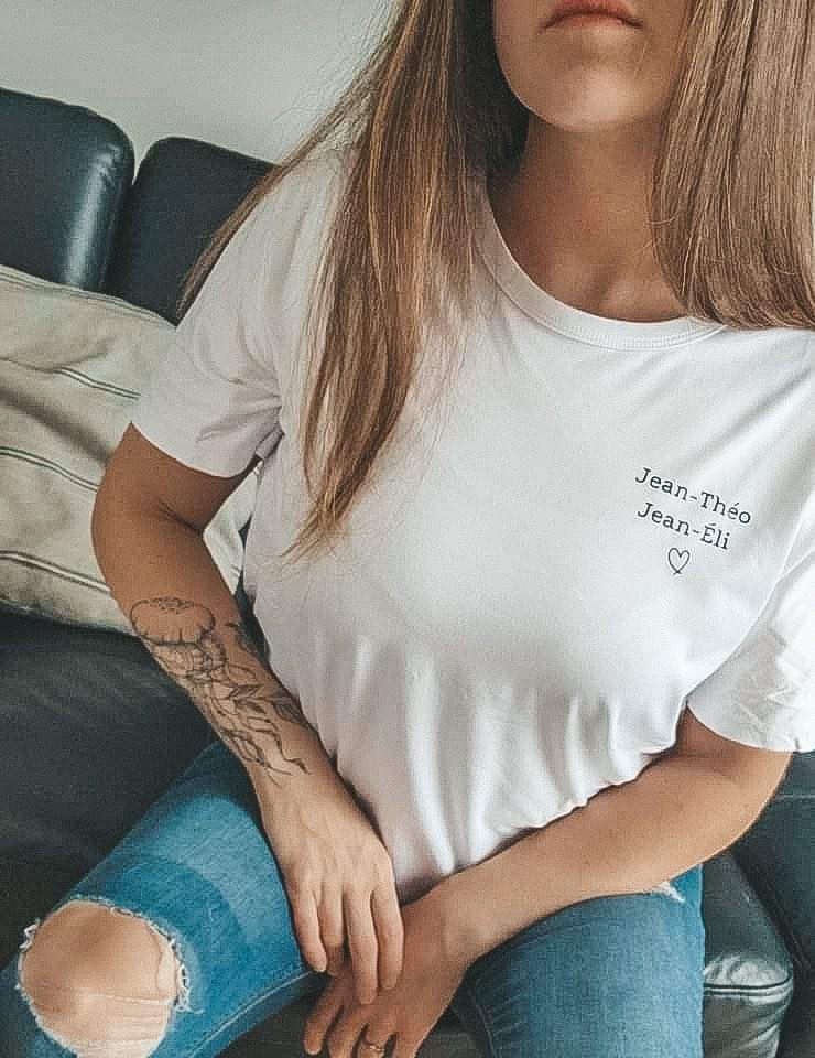 T-shirt UNISEXE | prénom minimaliste